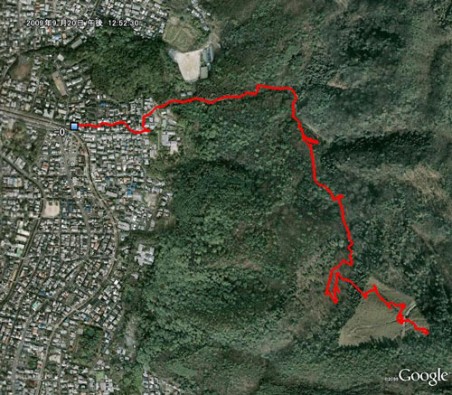 登山 ルート 山 大文字